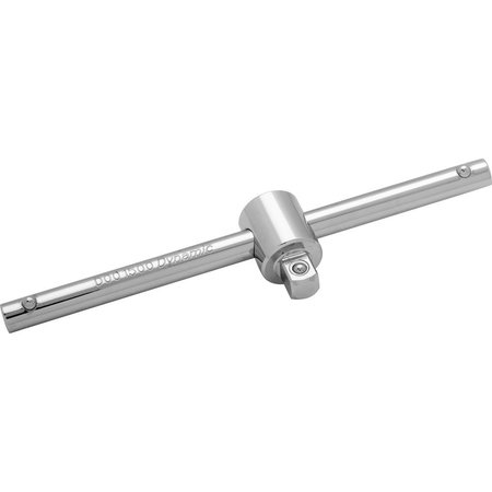 DYNAMIC Tools 1/4" Drive Sliding T-handle, Chrome Finish, 4.49" Long D001500